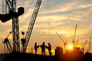 construction-site-at-sunset